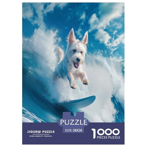 West Highland Weißer Terrier Puzzles 1000 Teile Schwer Puzzle Spielzeug Pädagogisches Spiel Impossible Herausforderungsspielzeug Für Erwachsene Und Kinder Ab 12 Jahren 38x26cm/1000pcs West Highland Weißer Terrier Puzzles 1000 Teile Schwer Puzzle Spielzeug Pädagogisches Spiel Impossible Herausforderungsspielzeug Für Erwachsene Und Kinder Ab 12 Jahren 38x26cm/1000pcs von OPANZYYDE