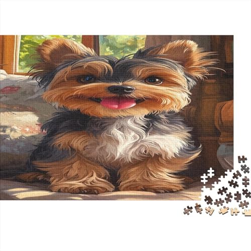 Yorkshire Terrier Puzzlespiel 1000 Teile Puzzle Für Erwachsene Und Kinder Ab 14 Jahren, Puzzle Erwachsenen Puzzlespi Puzzel 1000pcs (75x50cm) von OPANZYYDE