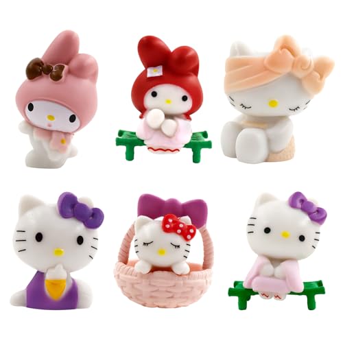 6 Stück helo Kitty Kuchen Deko Set von OPEIXSAYKOC