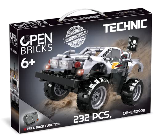 OPEN BRICKS - Monster Truck Silver OB-WS0908 von OPEN BRICKS