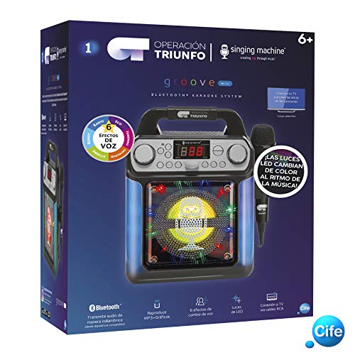 OPERACION TRIUNFO Karaoke, Schwarz mit LED-Lichtern (41656) von OPERACION TRIUNFO