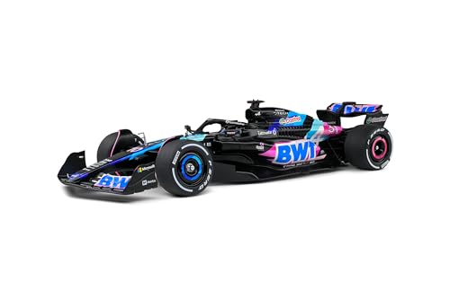 - Formel-1-Miniaturauto kompatibel mit Alpine F1 Team A524 Präsentation Esteban OCON 2023 – 1:18 Solido – 1811003 von OPO 10