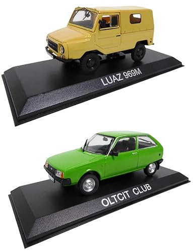 - Set mit 2 Miniaturautos aus Osteuropa und der UDSSR: OLTCIT Club (Citroën Axel) + LUAZ 969 - Maßstab 1/43 - LBA31 von OPO 10