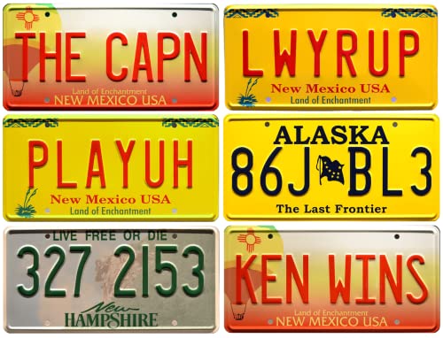 - Lot von 6 Replikat-Nummernschildern der Autos der TV-Serie Breaking Bad - PF19 - Lot von 6 Replikat-Nummernschildern der Autos der TV-Serie Breaking Bad - PF19 von OPO 10