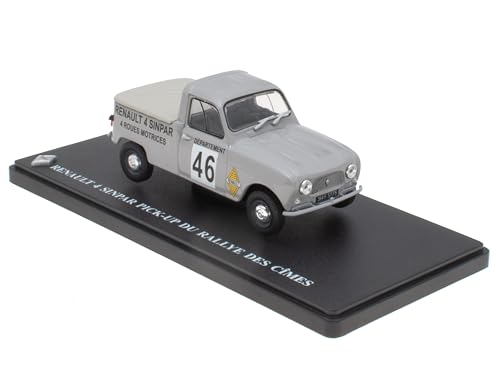 OPO 10 - Miniaturauto 1:43, kompatibel mit Renault 4 SINPAR Pick-UP – Hachette IXO R4 4L – 4L075 von OPO 10