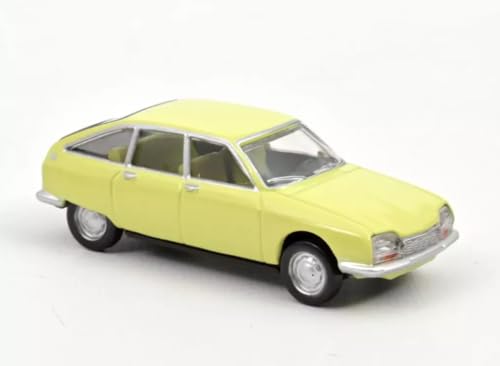 - Miniaturauto kompatibel mit Citroën GS 1970 im Maßstab 1:64 3 Zoll 7,5 cm Norev – Gelb 191514 von OPO 10