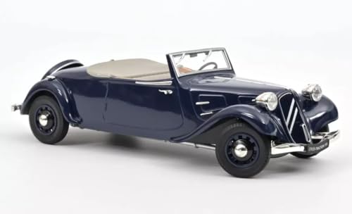 - Miniaturauto kompatibel mit Citroën Traction Cabriolet 1938 Dunkelblau im Maßstab 1:18 Norev - 191104 von OPO 10