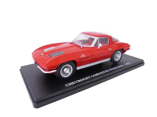 OPO 10 - 1/24 Sammlermodellauto, kompatibel mit Chevrolet Corvette Stingray 1963 – VC038 von OPO 10