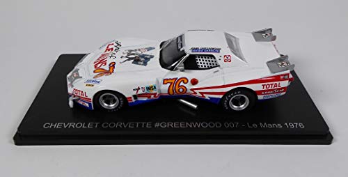 OPO 10 - Auto kompatibel mit Chevrolet Corvette Greenwood 007 Le Mans 1976 – Greenwood Darniche – Spark 1/43 für Hachette Japan – 11 von OPO 10