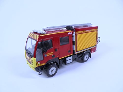 OPO 10 - Feuerwehrauto 1/43 Aebi MT Gallin verkleinertes Ersteinsatzfahrzeug - Leichtes Feuerwehrfahrzeug Hachette CPL46 von OPO 10