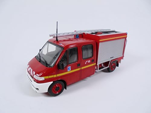 OPO 10 - Feuerwehrauto 1/43 Citroën Jumper Picot Erstes Einsatzfahrzeug - Leichtes Fahrzeug Feuerwehr Hachette CPL07 von OPO 10