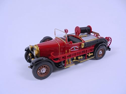 OPO 10 - Feuerwehrauto 1/43 Delahaye Typ 92 Wintzenheim - Leichtes Feuerwehrfahrzeug Hachette CPL29 von OPO 10