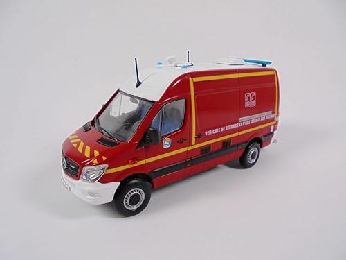 OPO 10 - Feuerwehrauto 1/43 Mercedes Sprinter 4x4 Rettungs- und Opferhilfefahrzeug (VSAV) - Leichtes Feuerwehrfahrzeug Hachette CPL05 von OPO 10