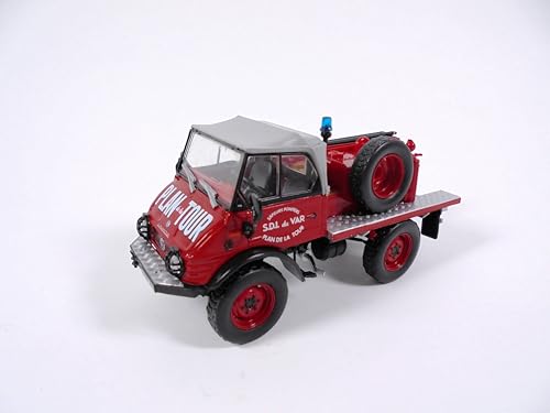 OPO 10 - Feuerwehrauto 1/43 Mercedes Unimog 421 Maheu-Labrosse Leichter Tankwagen für Waldbrände (CCFl) - Leichtes Feuerwehrfahrzeug Hachette CPL27 von OPO 10