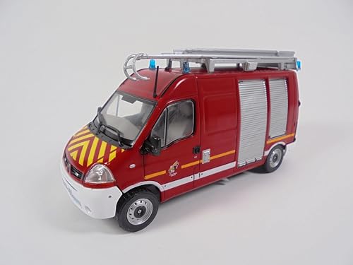 OPO 10 - Feuerwehrauto 1/43 Renault Master Einsatzfahrzeug - Leichtes Feuerwehrfahrzeug Hachette CPL31 von OPO 10