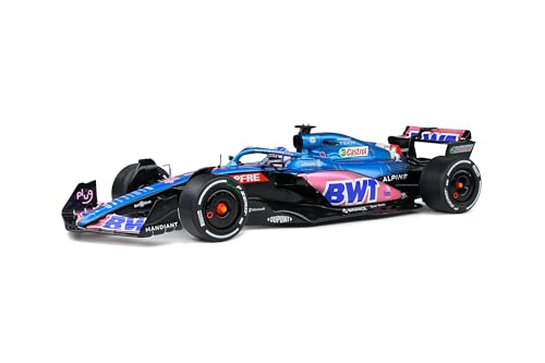 OPO 10 - Formel-1-Miniaturauto kompatibel mit Alpine F1 Team A522 Fernando Alonso Monaco GP 2022 – 1:18 Solido – 1808803 von OPO 10