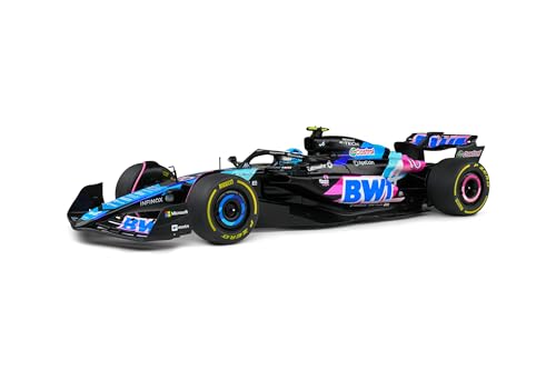 OPO 10 - Formel 1 Miniaturauto kompatibel mit Alpine F1 Team A524 Blue P.GASLY Monaco GP 2024-1:18 Solido 1814002 von OPO 10