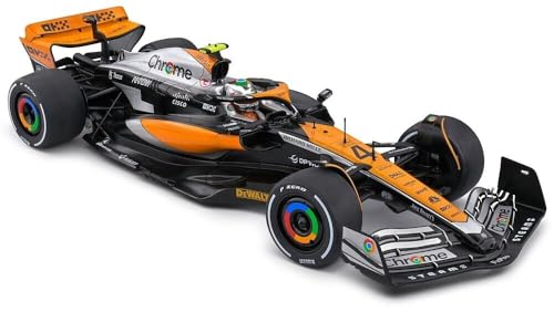 OPO 10 - Formel-1-Miniaturauto kompatibel mit McLaren MCL60 Lando Norris Großbritannien GP 2023 – 1:18 Solido – 1811201 von OPO 10