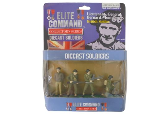 OPO 10 - Lot von 4 britischen Soldaten des Elite Command Montgomery, 2. Weltkrieg, 1/32, 60 mm Figuren – 34162 von OPO 10