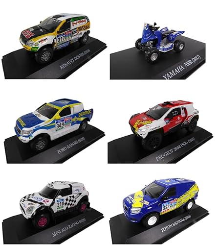 OPO 10 - Lot von 6 Autos 1/43 Dakar Rally kompatibel mit Peugeot + Mini + Renault + Foton + Ford + Yamaha LDK13 von OPO 10