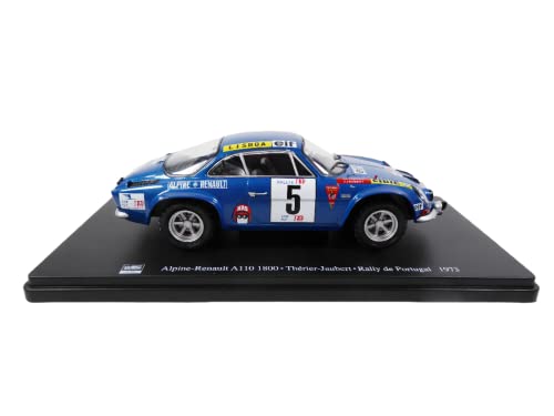 OPO 10 - Miniaturauto im Maßstab 1:24, kompatibel mit Alpine Renault A110 1800 THERIER - Rally de Portugal 1973 - RVQ15 von OPO 10