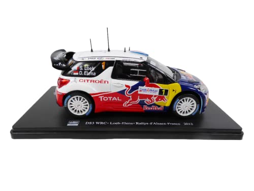 OPO 10 - Miniaturauto im Maßstab 1:24, kompatibel mit DS3 WRC LOEB Elena - Rallye d'Alsace 2012 - RVQ12 von OPO 10