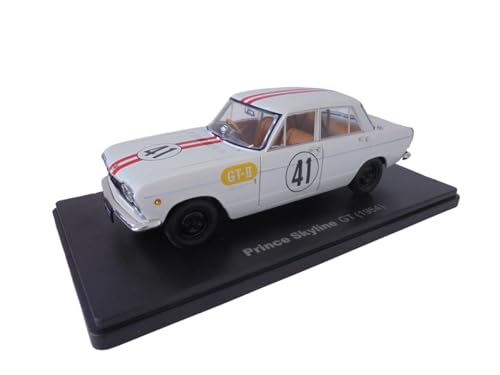 OPO 10 - Miniaturauto im Maßstab 1:24, kompatibel mit Nissan Prince Skyline 2000 GT 1964 – Hachette Japon VQJ190 von OPO 10