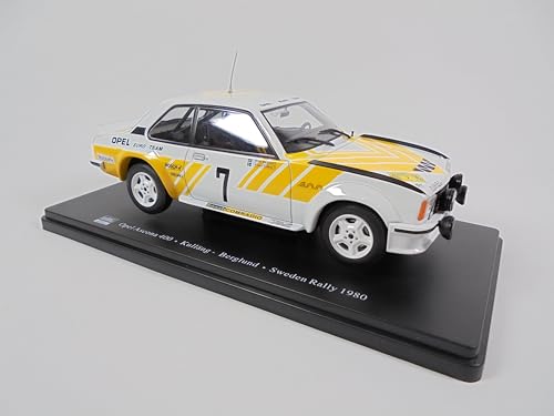 OPO 10 - Modellauto im Maßstab 1/24, kompatibel mit Opel Ascona 400 Kullang/Berglund Schweden-Rallye 1980 – RVQ38 von OPO 10