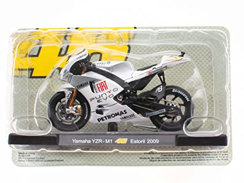 OPO 10 - Motorrad 1/18 von "The Doctor Valentino Rossi #46, Reproduktion kompatibel mit Yamaha YZR-M1 - Estoril 2009 - VR022 von OPO 10