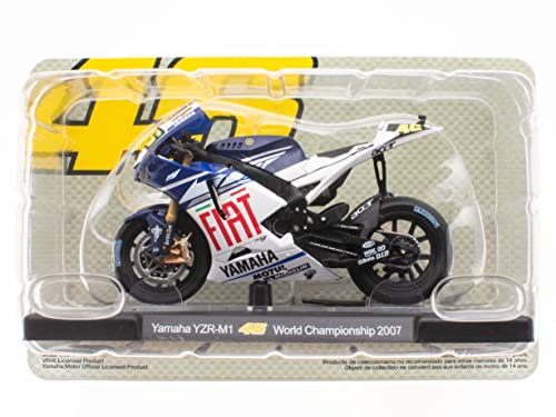 OPO 10 - Motorrad 1/18 von "The Doctor Valentino Rossi #46, Reproduktion kompatibel mit Yamaha YZR-M1 - World Championship 2007 - VR017 von OPO 10