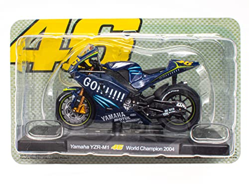 OPO 10 - Motorrad 1/18 von "The Doctor Valentino.Rossi, Reproduktion kompatibel mit Yamaha YZR-M1 - World Champion 2004 - VR012 von OPO 10