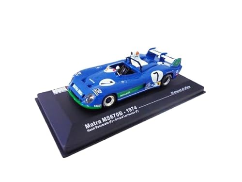 OPO 10 - Miniaturauto zum Sammeln im Maßstab 1:43, kompatibel mit Matra MS670B Pescarolo 24h Le Mans 1974 – XX01 von OPO 10