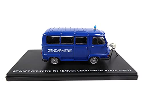 OPO 10 - Utility 1:43 kompatibel mit Renault Estafette 800 Minicar Gendarmerie + Mobile Radar (UTR11) von OPO 10