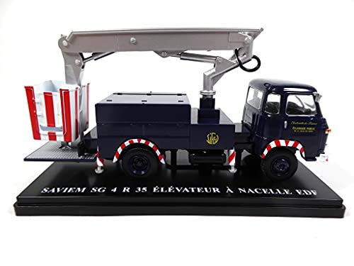 OPO 10 - Utility 1:43 kompatibel mit Renault Saviem SG4 R 35 EDF Korblift (UTR33) von OPO 10