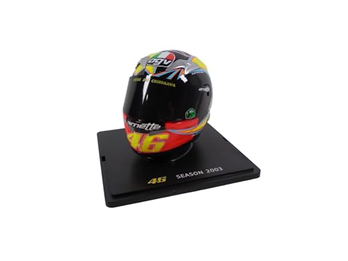 OPO 10 - Valentino Rossi Moto GP Saison 2003 Helm im Maßstab 1:5, kompatibel mit Honda RC211V – CR017 von OPO 10