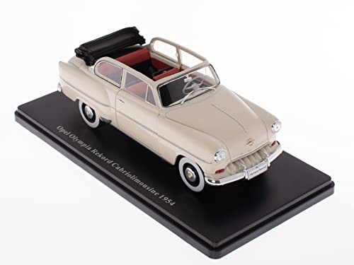 - Sammlermodellauto 1/24 kompatibel mit Opel Rekord Cabrio Limousine 1954 – OP018 von OPO 10