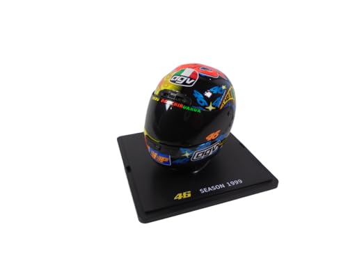 OPO 10 - Valentino Rossi Moto GP Saison 1999 Helm im Maßstab 1:5, kompatibel mit Aprilia RS250 – CR013 von OPO 10