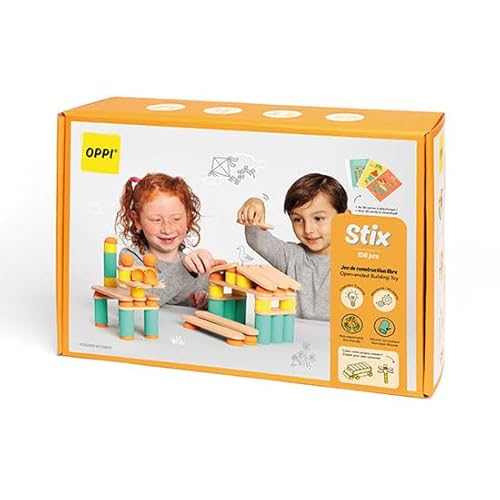 OPPI Toys - Stix Konstruktionsspielzeug 108-teilig von OPPI