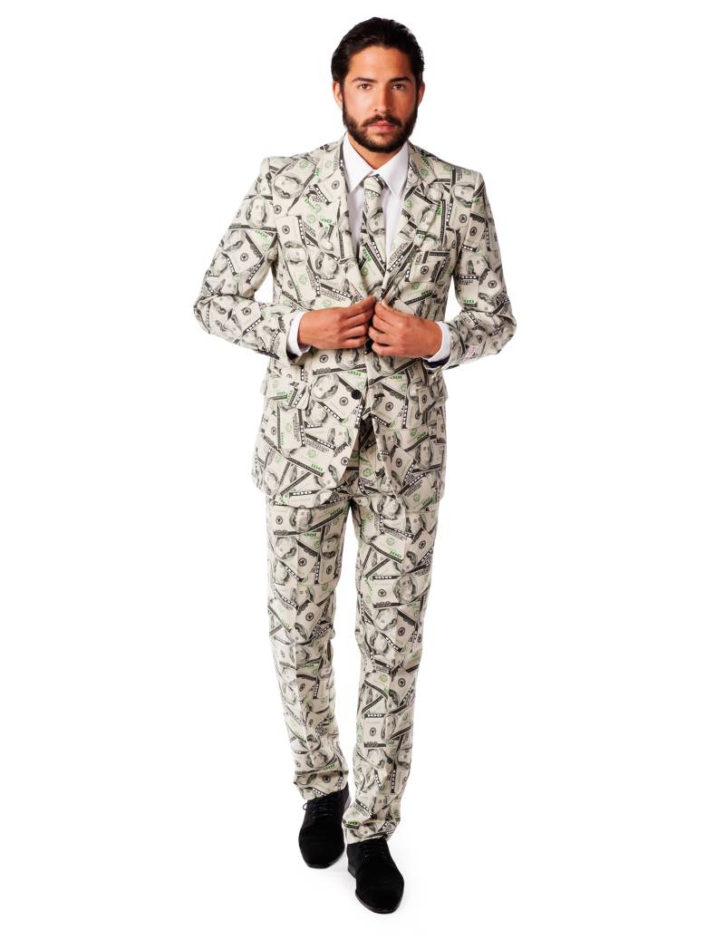 Mr. Cashanova - Herrenanzug von Opposuits - weiß-schwarz von OPPO MERCHANDISE GROUP