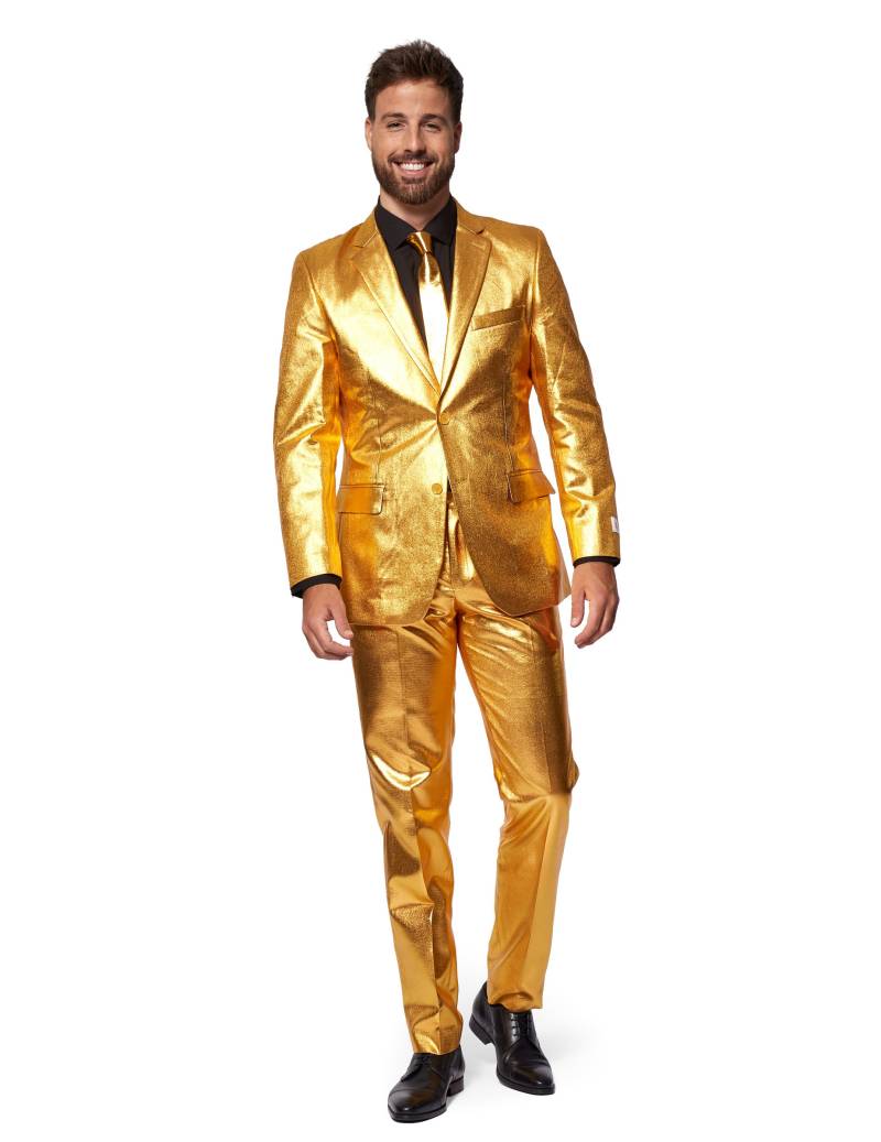 Mr. Groovy Gold-Kostüm für Herren Opposuits-Kostüm gold von OPPO MERCHANDISE GROUP