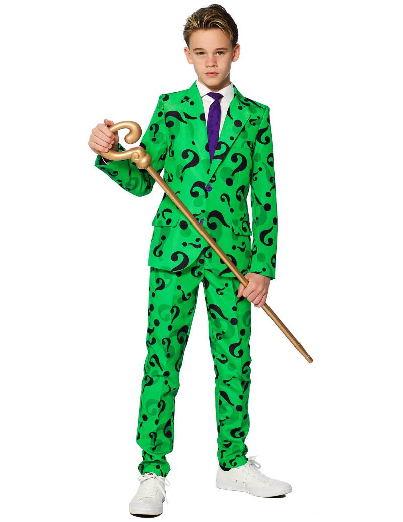 Mr. Riddler-Kostüm für Kinder Opposuits grün-schwarz von OPPO MERCHANDISE GROUP