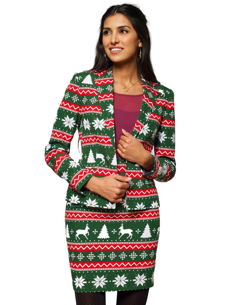 Weihnachts-Lizenzanzug von Opposuits grün-weiss-rot von OPPO MERCHANDISE GROUP