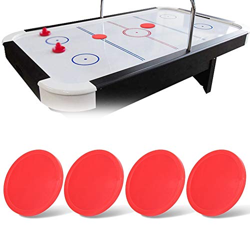 Airhockey-Pucks, Airhockey, Mini-Luft-Eishockey-Pucks aus Kunststoff, Stück Austauschbar, 4 Stück, Airhockey-Pucks für Tischspielausrüstung (Mittel (75 mm)) von OPPWONG