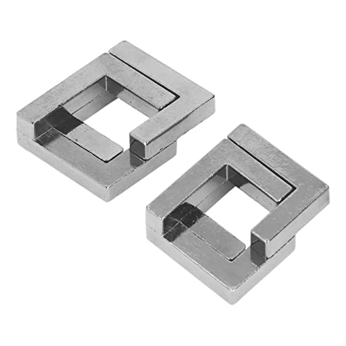 Denksportaufgaben für Erwachsene, 3D-Zinklegierung, Ineinandergreifendes Puzzle, Metallrätsel, Denksportaufgaben, Gedankenrätsel, IQ-Logiktest, Entwirrung, Lernspielzeug für von OPPWONG