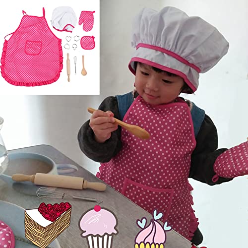 Kinder Kochschürze, Kinder DIY Backspielzeug Kinder DIY Backanzug Kinder Koch Set, Küchenspielzeug für Mädchen für Baby von OPPWONG