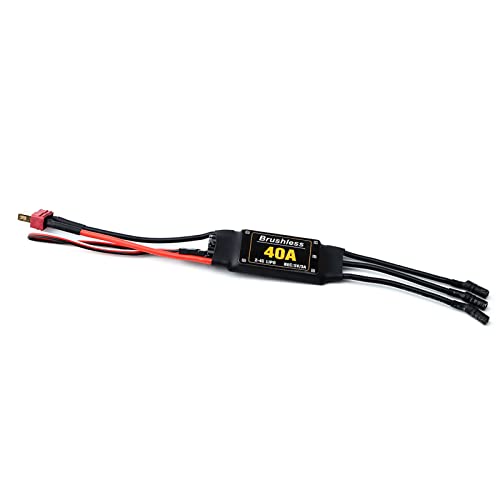 OPPWONG Bürstenloser Motor, RC-Motor Bürstenloser Gleichstrommotor mit 3,5-mm-Bananenkopf-T-Stecker ESC Elektronischer Geschwindigkeitsregler für RC (1100 kV und ESC) von OPPWONG