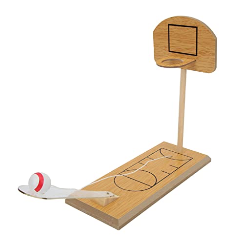 OPPWONG Mini-Basketballspiel, Schreibtischspielzeug für den Innenbereich, Kindergeschenke, 24,9 X 23,9 X 9,9 cm, Mini-Desktop-Basketballspiel, Spielzeug, Lustiger Basketball für ab 3 von OPPWONG