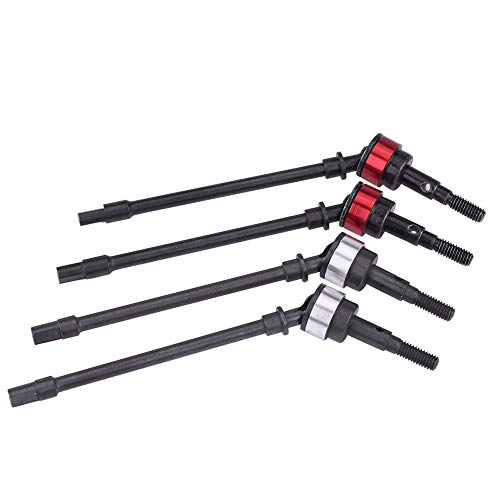 OPPWONG RC CVD Antriebswelle, Autoteile Hartstahl Vorderachse Antriebswelle 4 Stück 10,5 cm Vorderachse CVD Antriebswelle Fernbedienung Modell Zubehörteile für Axial SCX10 RC Auto von OPPWONG