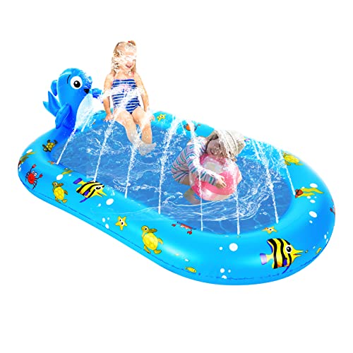 OPPWONG Splash Pad für, Splash Sprinkler für Polk Pad für Kleinkind Sommer -Wasserspielzeug Sprinkler für Inblasbarer Sprinklerpool OPPWONG Splash Pad für, Splash Sprinkler für Polk Pad für Kleinkind Sommer -Wasserspielzeug Sprinkler für Inblasbarer Sprinklerpool von OPPWONG