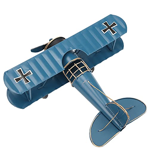 OPPWONG Vintage-Flugzeug-Dekor, Aviones A Escala Flugzeug-Dekor mit Stabiler Struktur aus Eisen für Heimdekoration, Café-Ornament (Blue) von OPPWONG